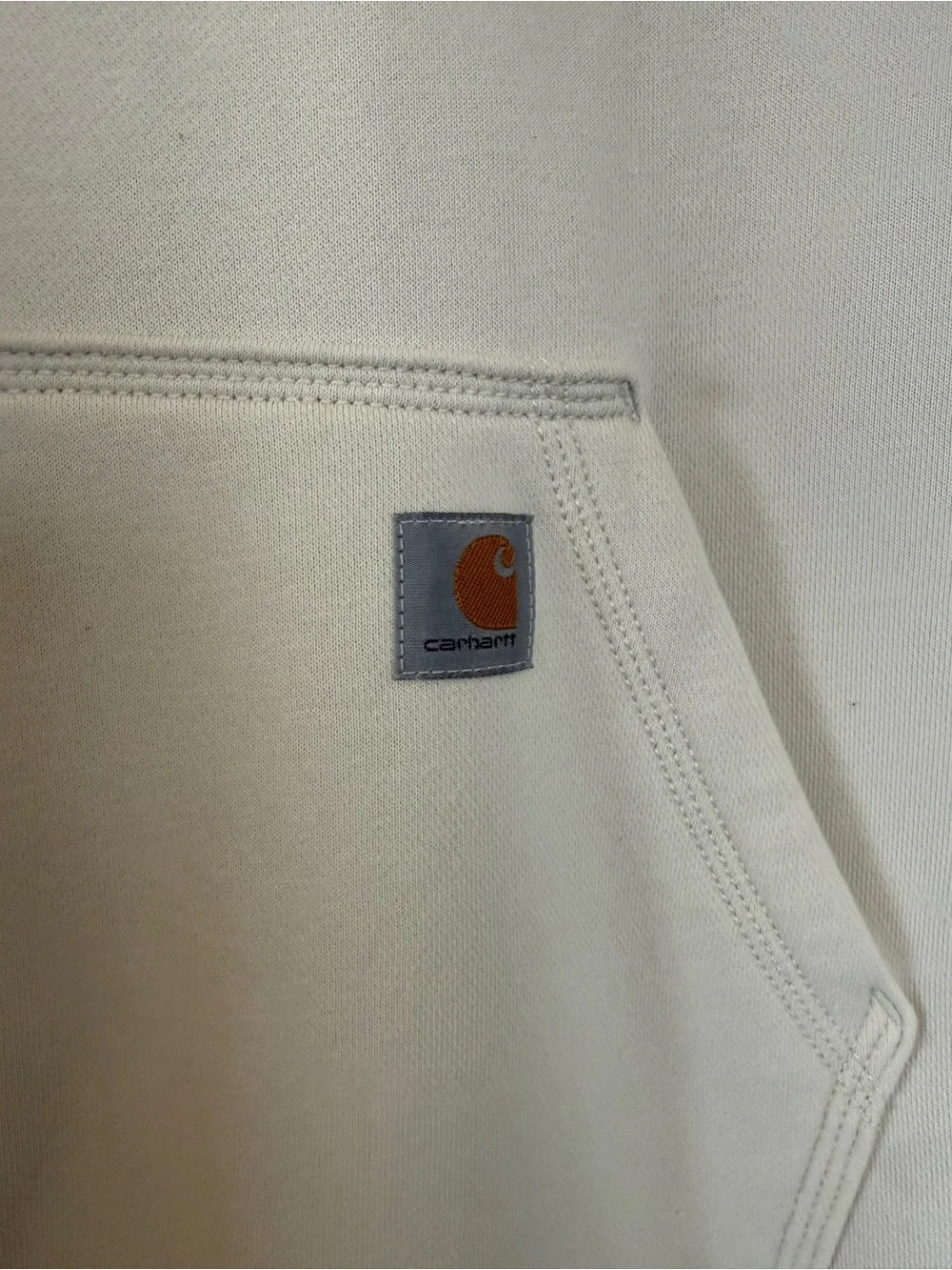 Carhartt Women’s Cream Half-Zip Pullover Sweatshirt Medium NWOT